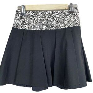 Robert Rodriguez Pin Tuck Circle High‎ Waist Skirt